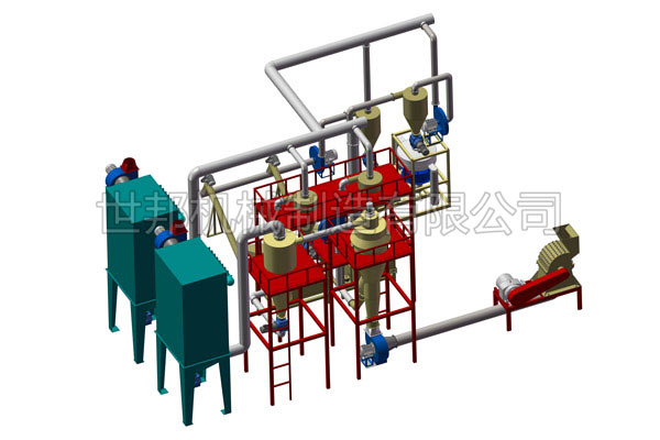 废锂子电池负材料分离回收设备生产线