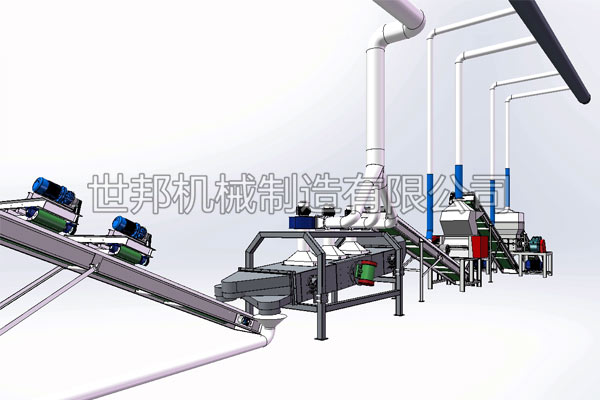 锂电池回收设备采用干式破碎气流分选的金属回收工艺